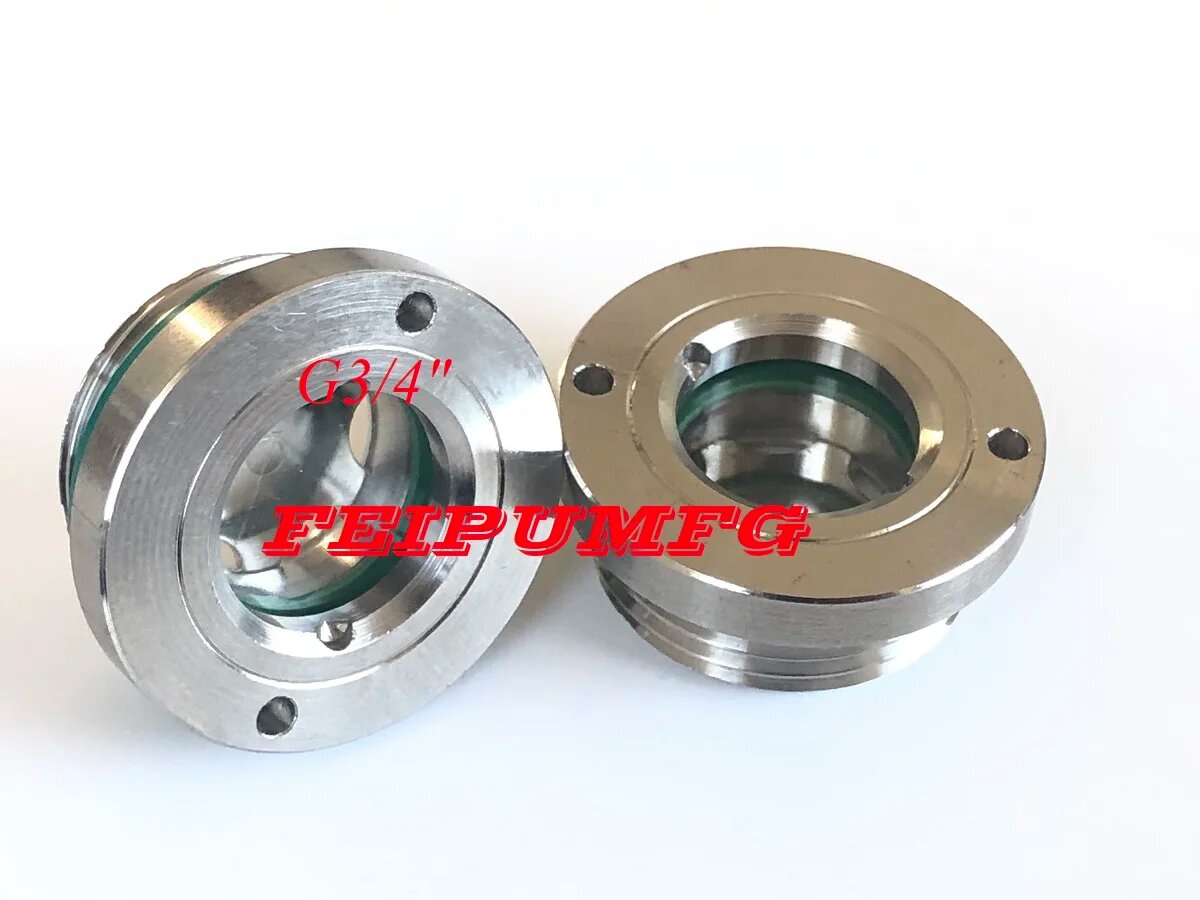 3/4 BSP(G3/4) Круглая масляная смотровая линза из нержавеющей стали, масляные смотровые втулки, пробки масляного вида для воздушного компрессора, коробка передач, груша для корней