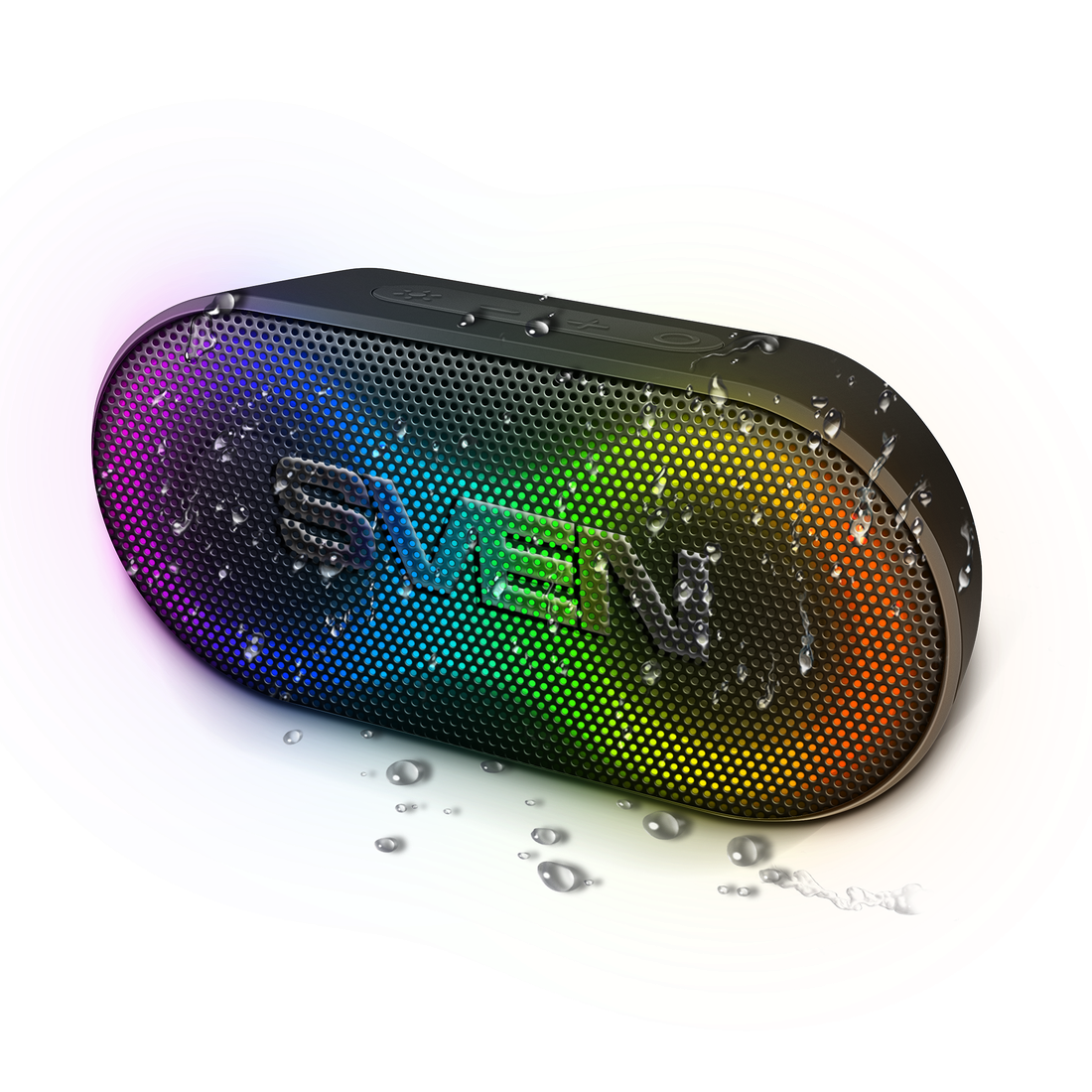 Колонка портативная Sven PS-99, черный Моно, 10Вт, пластик, USB Type-C, Джек 3,5 мм