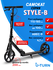 Самокат 2-х колесный серия "STYLE-B" регулировка высоты руля, нагрузка до 100 кг...