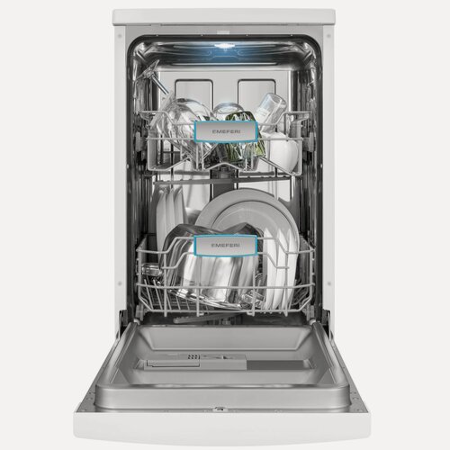 Изображение товара Посудомоечная машина отдельностоящая с возможностью встраивания MEFERI MDW4562WH FS LIGHT