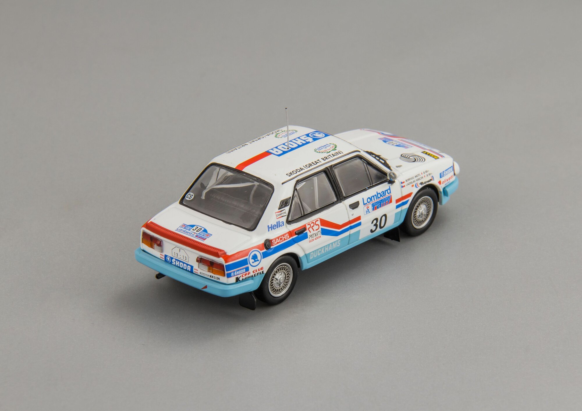 Коллекционная масштабная модель 1:43 Skoda 130 L #30 RAC Rallye 1987 от IXO — фото 1