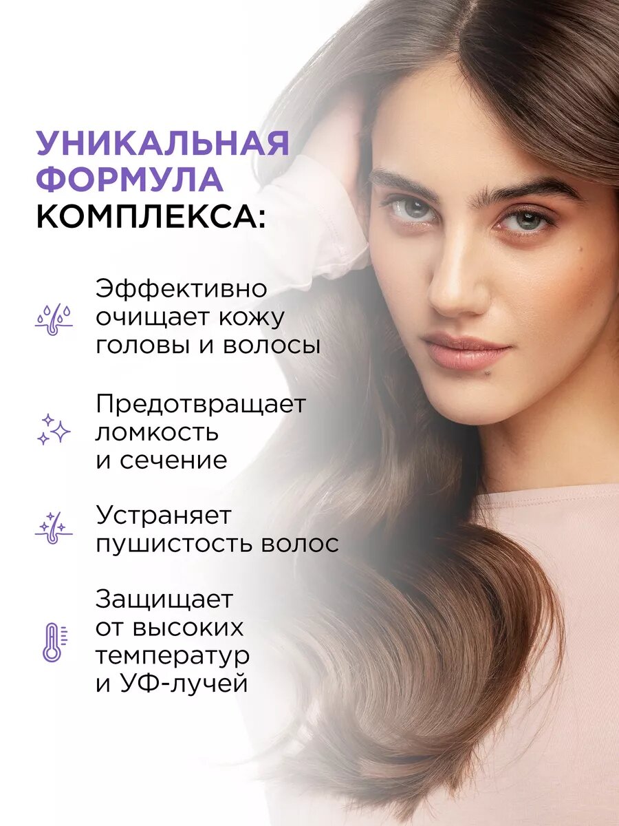 MIXIT Профессиональный набор косметики: шампунь для волос, бальзам кондиционер и термозащитный спрей RESTART, 2250 мл — фото 1
