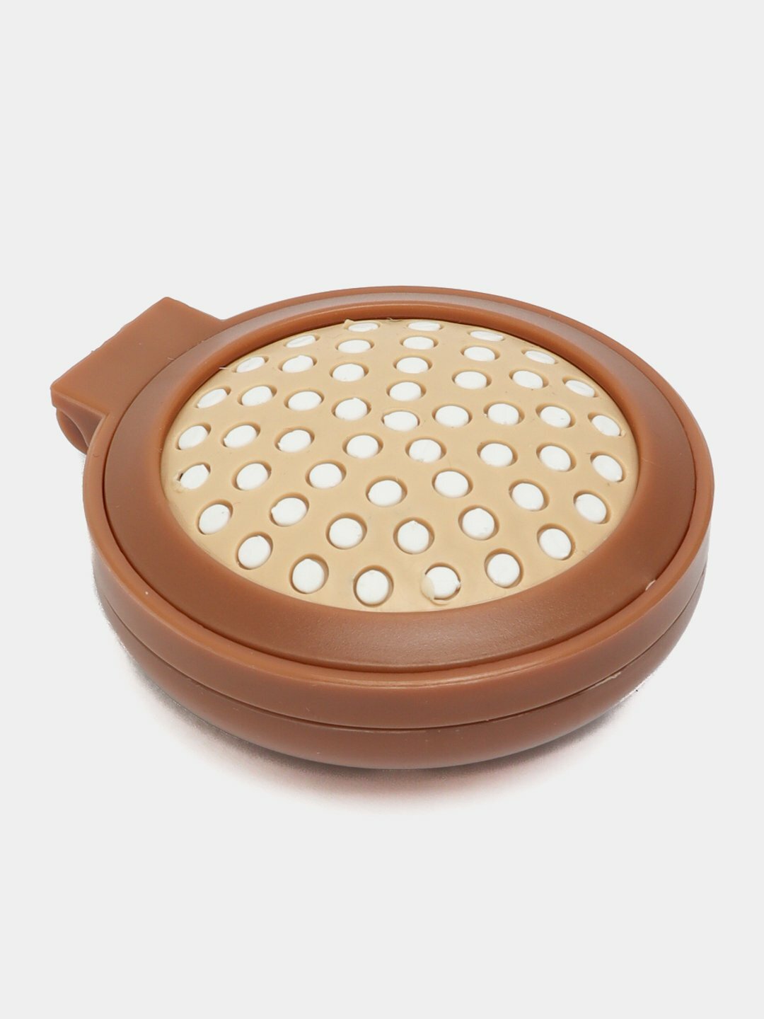 Круглая складная расчёска для волос, с зеркалом, для девочек и девушек — фото 1