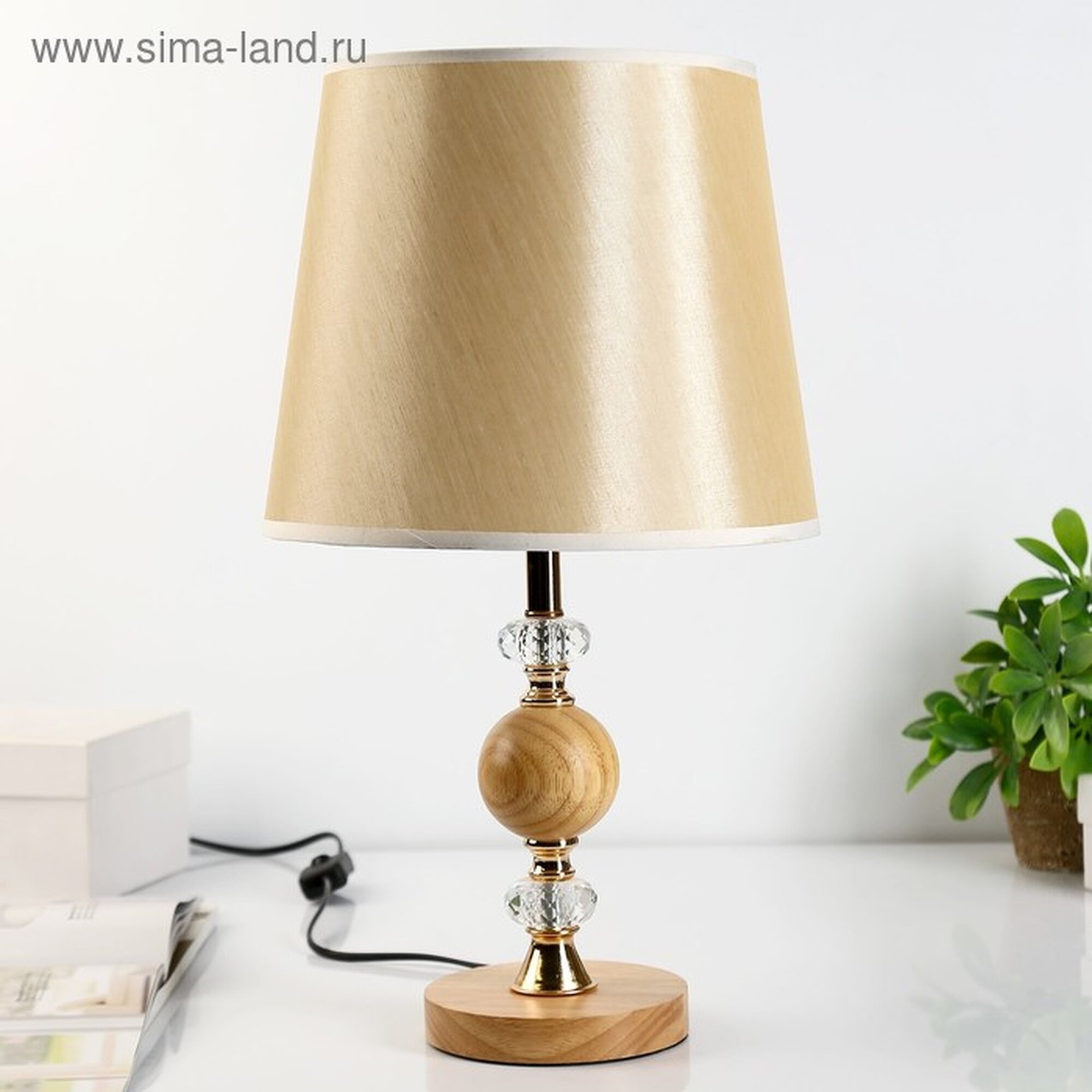 Лампа настольная «Квин» 1хЕ27 40 Вт 25×25×43 см RISALUX