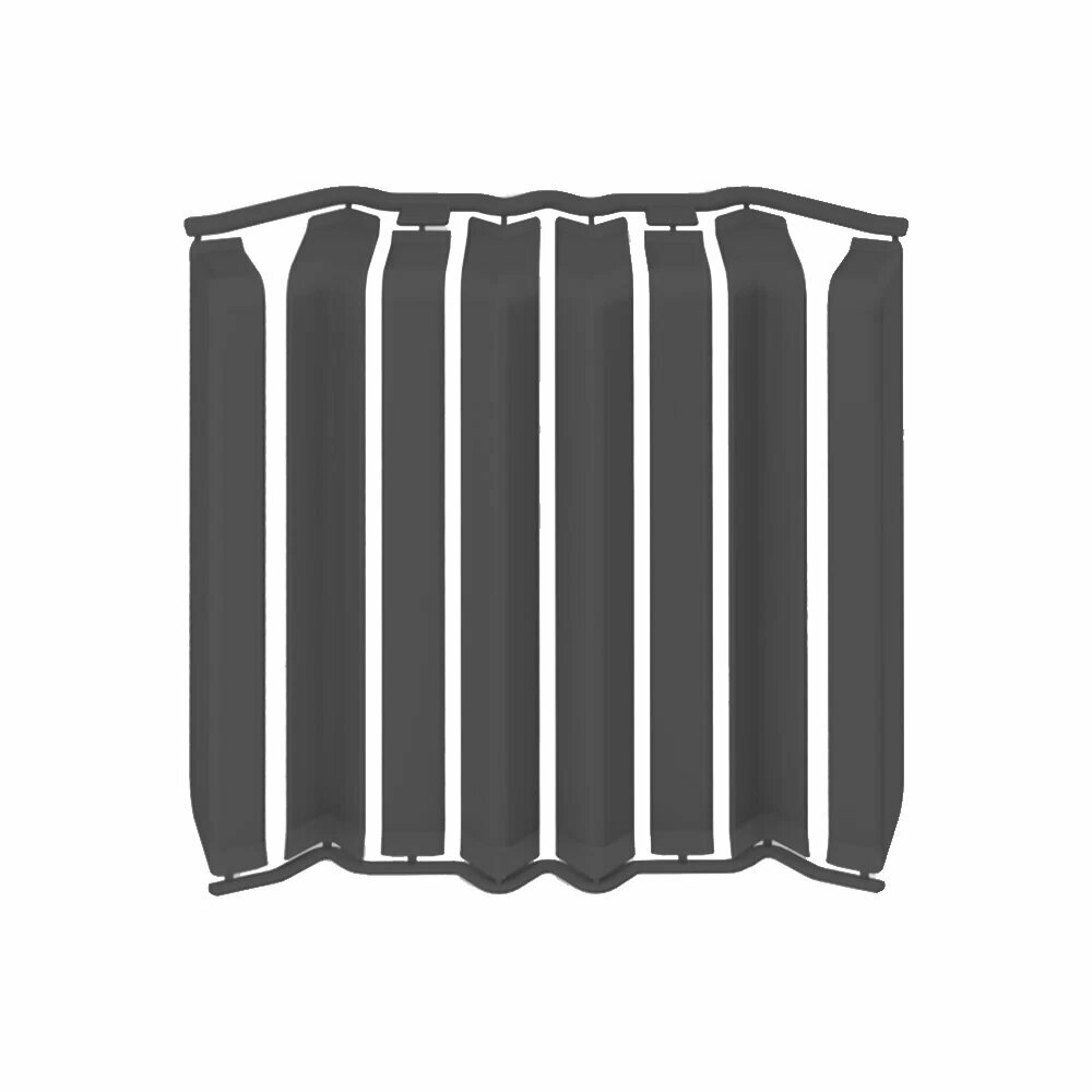 Накладка для прямоугольного плинтуса Идеал Дюра 80 мм графит (8 шт.) Идеал ИД-ПП80-Н8-Ф1 093 ГРФ