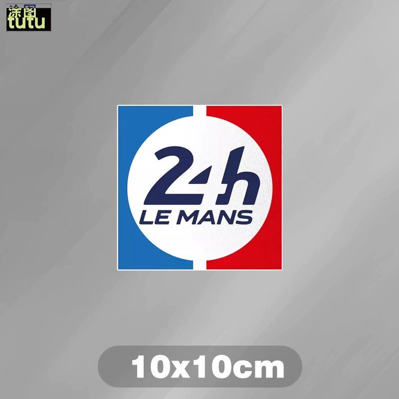 Отражающая наклейка Le Mans 24 Hours для мотоцикла и автомобиля - A стиль, малый размер 10x10cm для кузова и заднего