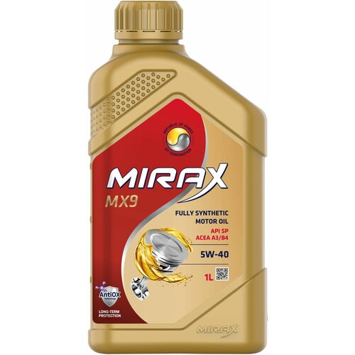 Моторное масло MIRAX MX9 SAE 5W-40 API SP 1л 607030
