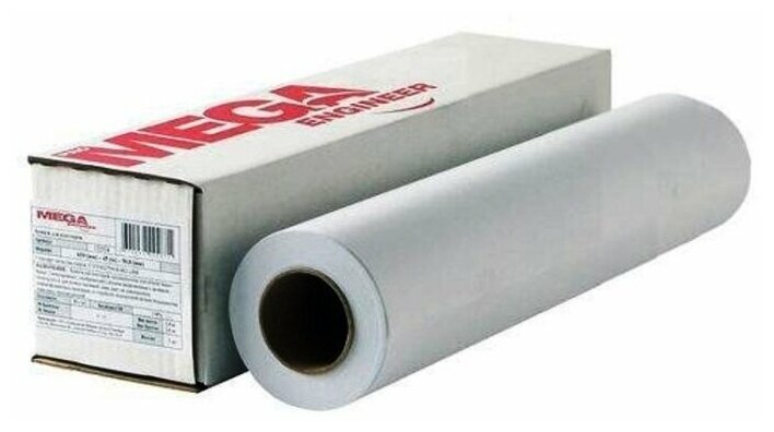 Бумага ProMEGA Engineer InkJet 420 мм х 45 м 80 г/м², 1 л, 420 мм x 45 м, белый
