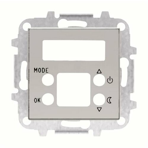 Накладка для механизма электронного терморегулятора 8140.5 АВВ SKY, серебристый алюминий (8540.5 PL)