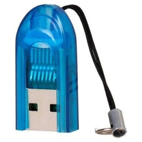 Кардридер SmartBuy SBR-710 голубой картридер микро smartbuy usb 2 0 microsd 710 черный sbr 710 k