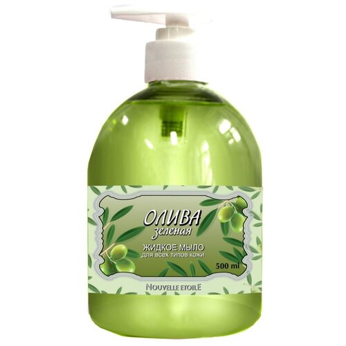 Новая заря Жидкое мыло Олива зеленая для всех типов кожи 500 мл