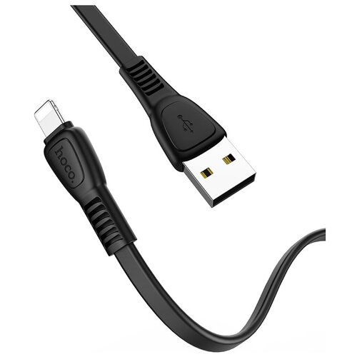 Кабель USB HOCO X40 lightning, 1м черный usb кабель hoco x40 для зарядки передачи данных microusb 2 4а 1 метр tpe белый