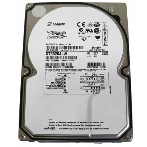 Жесткий диск Seagate ST39204LW 92Gb 10000 U160SCSI 35 HDD 3998000₽