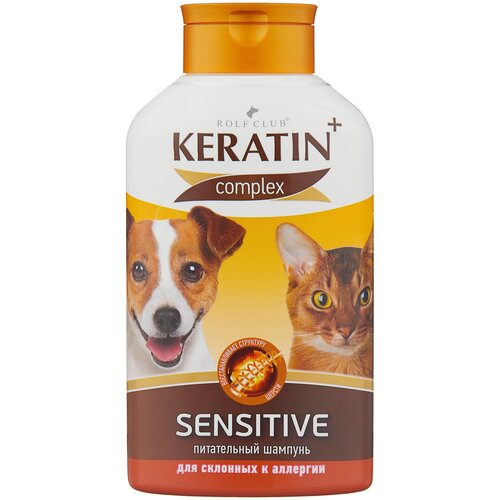 Шампунь -шампунь KeratinComplex Sensitive для склонных к аллергии собак и кошек , 400 мл