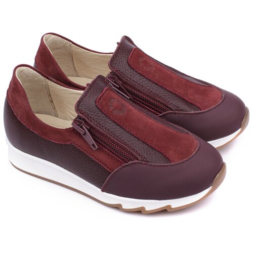 фото Полуботинки детские 24028 р35 кожа,мак бордо tapiboo