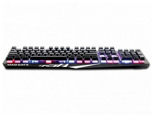 Mad Catz S.T.R.I.K.E. 4 Игровая клавиатура чёрная (US layout, Cherry Red Switch, RGB подсветка, аллюминиевая рама, USB)