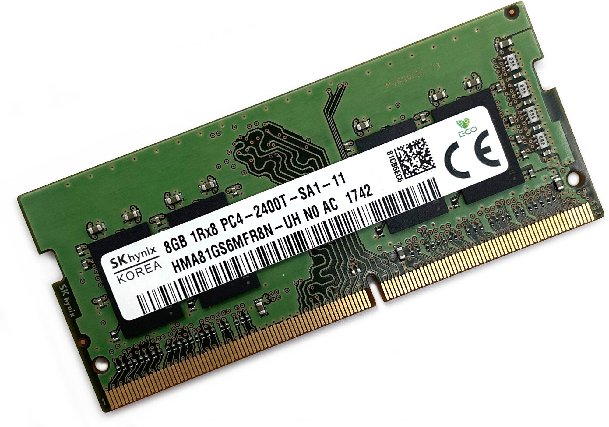 Оперативная память DDR4 8Gb 2400 Mhz SK Hynix HMA81GS6MFR8N-UH PC4-2400T для ноутбука