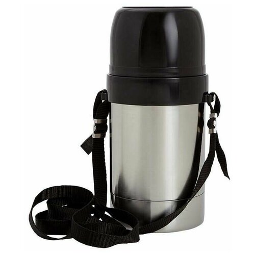 Термос нерж. 1.25л-DU, дорожный, на ремне, АША