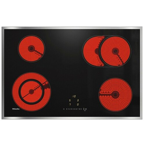 Электрическая варочная панель Miele KM 6522 FR цвет панели черный цвет рамки серебристый 14000000₽