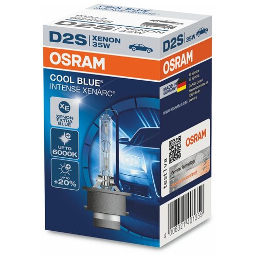 фото Лампа автомобильная ксеноновая osram cool blue intense 66240cbi d2s 35w 1 шт.