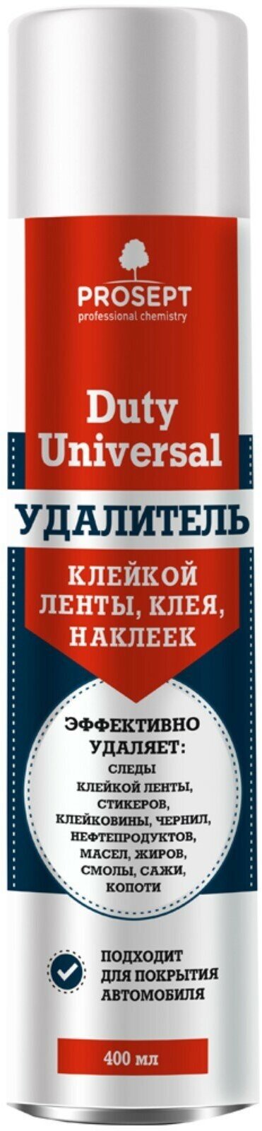 Средство для удаления клея, наклеек, клейкой ленты Duty Universal, 0,4 л