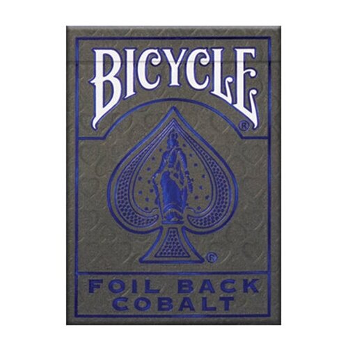 Карты для покера Bicycle MetalLuxe Cobalt игральные карты для фокусов bicycle rider back double back blue blue двойная рубашка синие