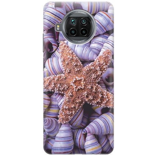 фото Re:pa чехол - накладка artcolor для xiaomi mi 10t lite с принтом "сиреневые ракушки"