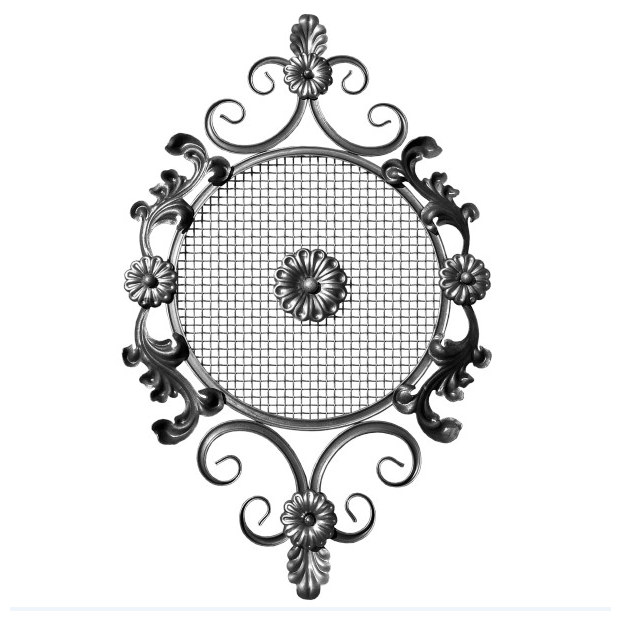 Кованый элемент "Узор №1" (760*480мм), вес- 3,85кг, без покраски
