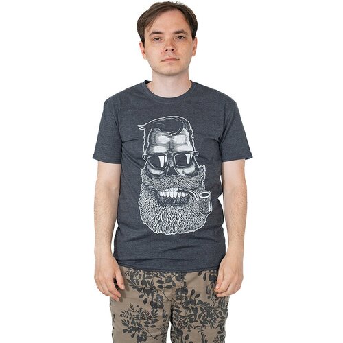 фото Футболка kg, размер 48, серый