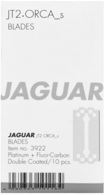 Комплект лезвий JAGUAR (10 шт) для парикмахерских бритв JAGUAR JT2 и ORCA_s, ширина лезвия 39,4 мм 3922