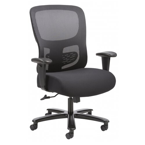 Кресло для руководителя Easy Chair 582 TC черное (ткань/сетка/металл)