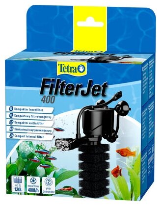 TETRA FilterJet 400 Внутренний фильтр для аквариумов объемом 50–120 л