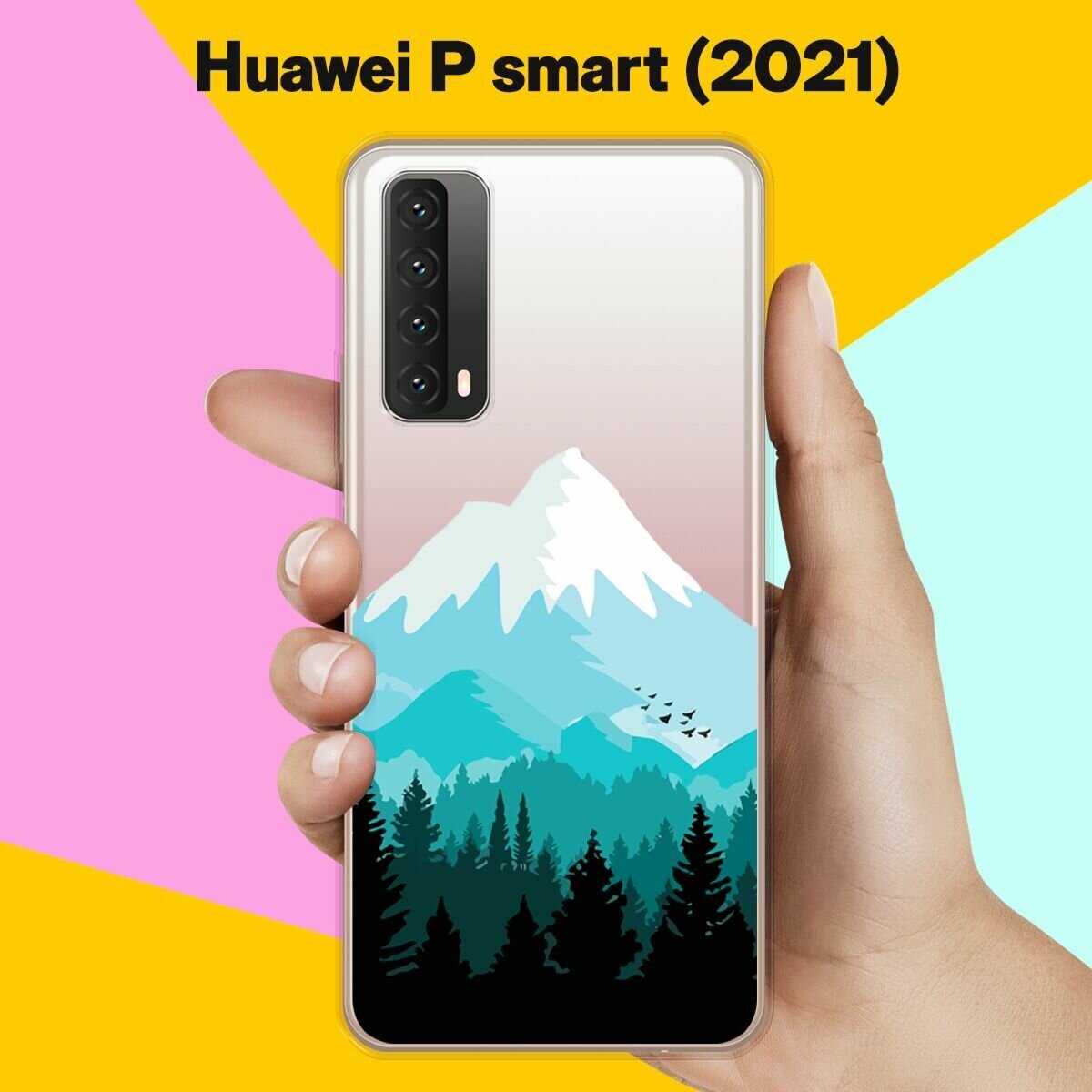 Силиконовый чехол Снежные горы на Huawei P Smart 2021