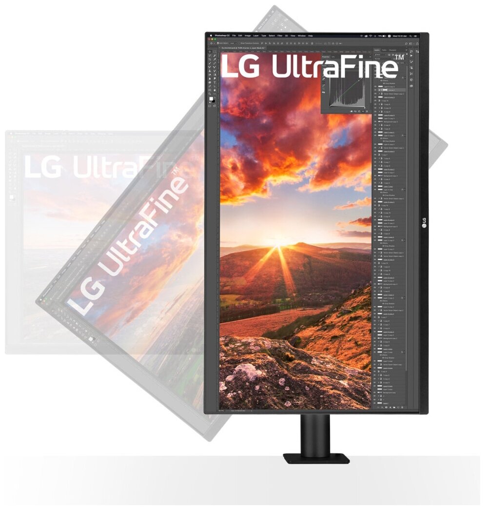 Купить Монитор LG Ergo 32UN880-B, 31.5", 3840 x 2160, IPS, чёрный ...