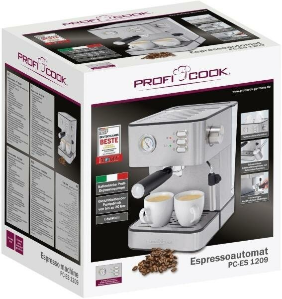 Кофемашина Profi Cook PC-ES 1209 нержавеющая сталь