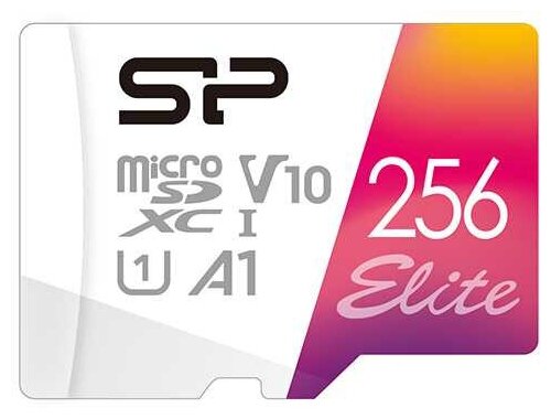 Карта памяти microSDXC 256ГБ Class10 Silicon Power Elite UHS-I U1 (sp256gbstxbv1v20sp)