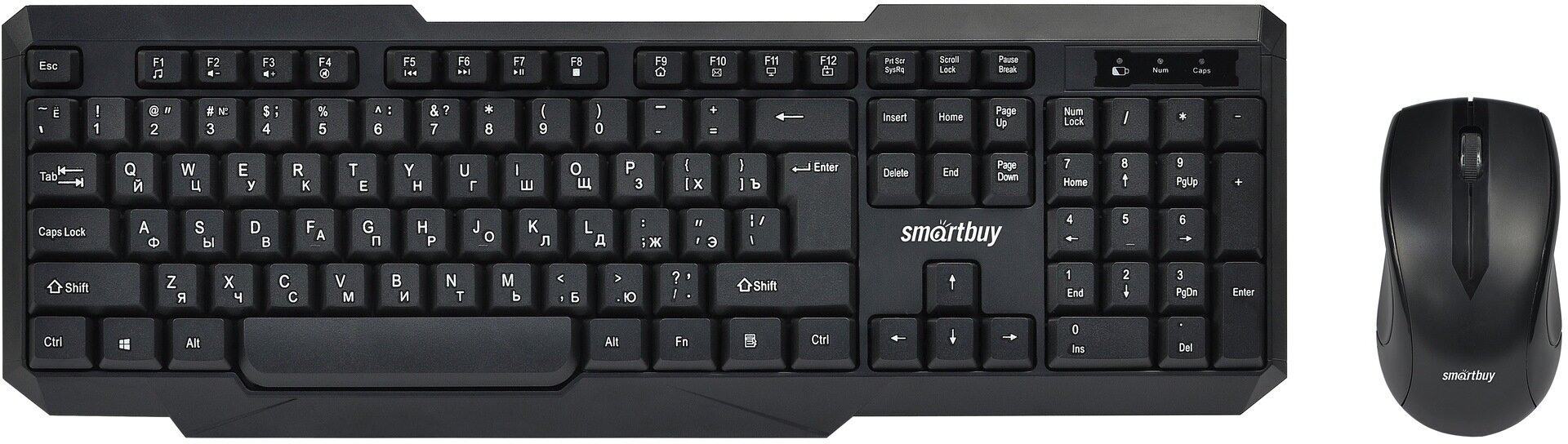 Комплект клавиатура+мышь мультимедийный Smartbuy ONE 230346AG черный (SBC-230346AG-K)