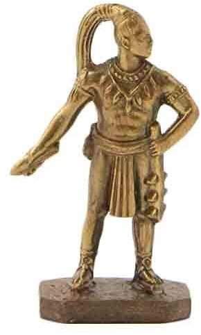 Бронзовая статуэтка Индеец вождь майя (серия Индейцы Южной Америки)