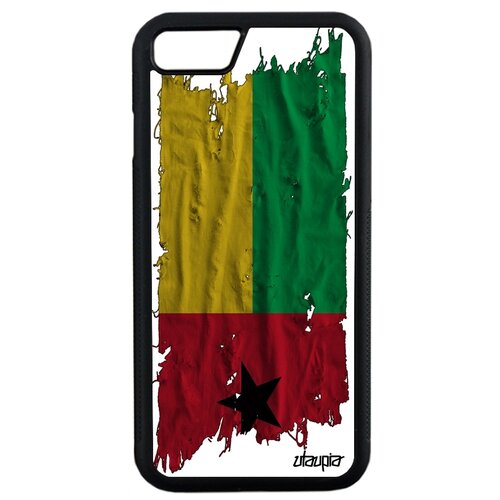фото Чехол для смартфона iphone se 2020, "флаг гвинеи бисау на ткани" патриот utaupia