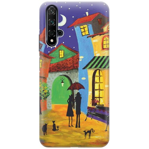 фото Re:pa накладка transparent для huawei nova 5 с принтом "разноцветный город"