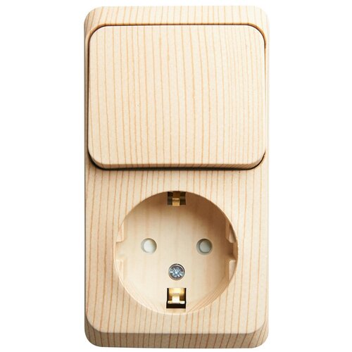 Блок комбинированный Systeme (Schneider) Electric Этюд BPA16-201D, 16 А, сосна