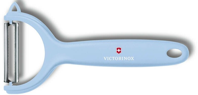 Кухонные ножи Victorinox Нож для чистки томатов и киви VICTORINOX, двусторонее зубчатое лезвие, голубая рукоять