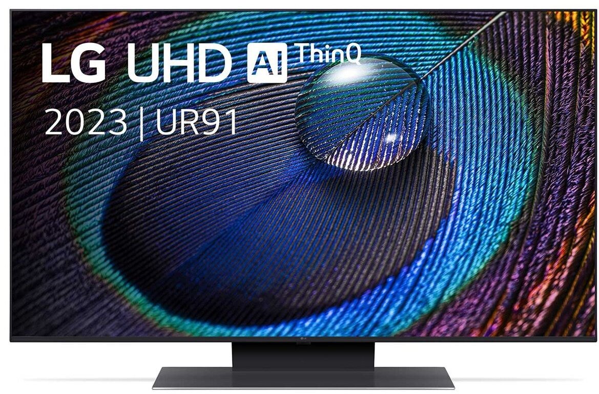 43" Телевизор LG 43UR91006LA. ARUB, 4K Ultra HD, черный, смарт ТВ, WebOS