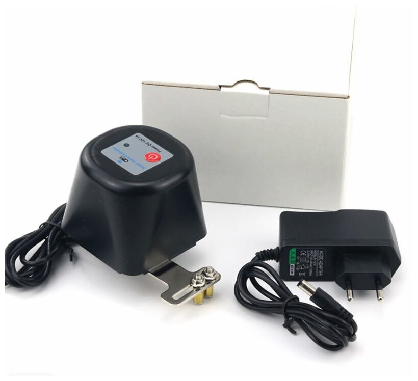Умный Wi-Fi клапан-привод Tuya для шарового крана для перекрытия воды Работает с Алисой Электрический привод для умного дома