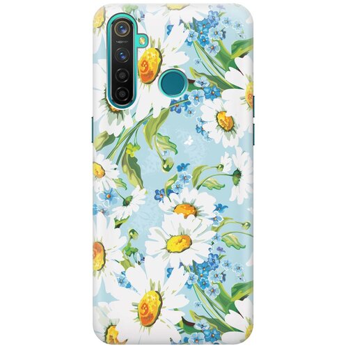 фото Cиликоновый чехол на realme 5 pro / рилми 5 про с принтом "поле ромашек" gosso