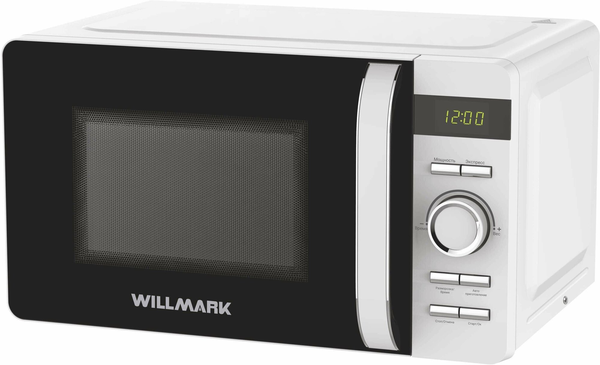 Микроволновая печь WILLMARK WMO-239DHF (20л, 700Вт, эл. упр, без поворотного стола, LED дисп, белая)