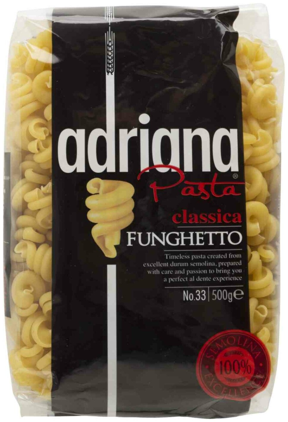 Макаронные изделия Funghetto №33 Adriana Pasta Classica, 500 г - фотография № 1