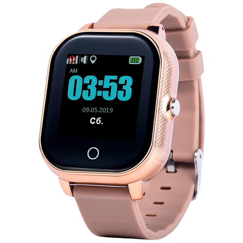 Смарт часы Smart Watch GW700s с GPS, водонепроницаемые золотистые. Умные часы-телефон