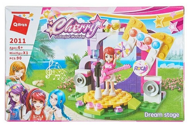 Конструктор Девчонки «Город», 90 деталей