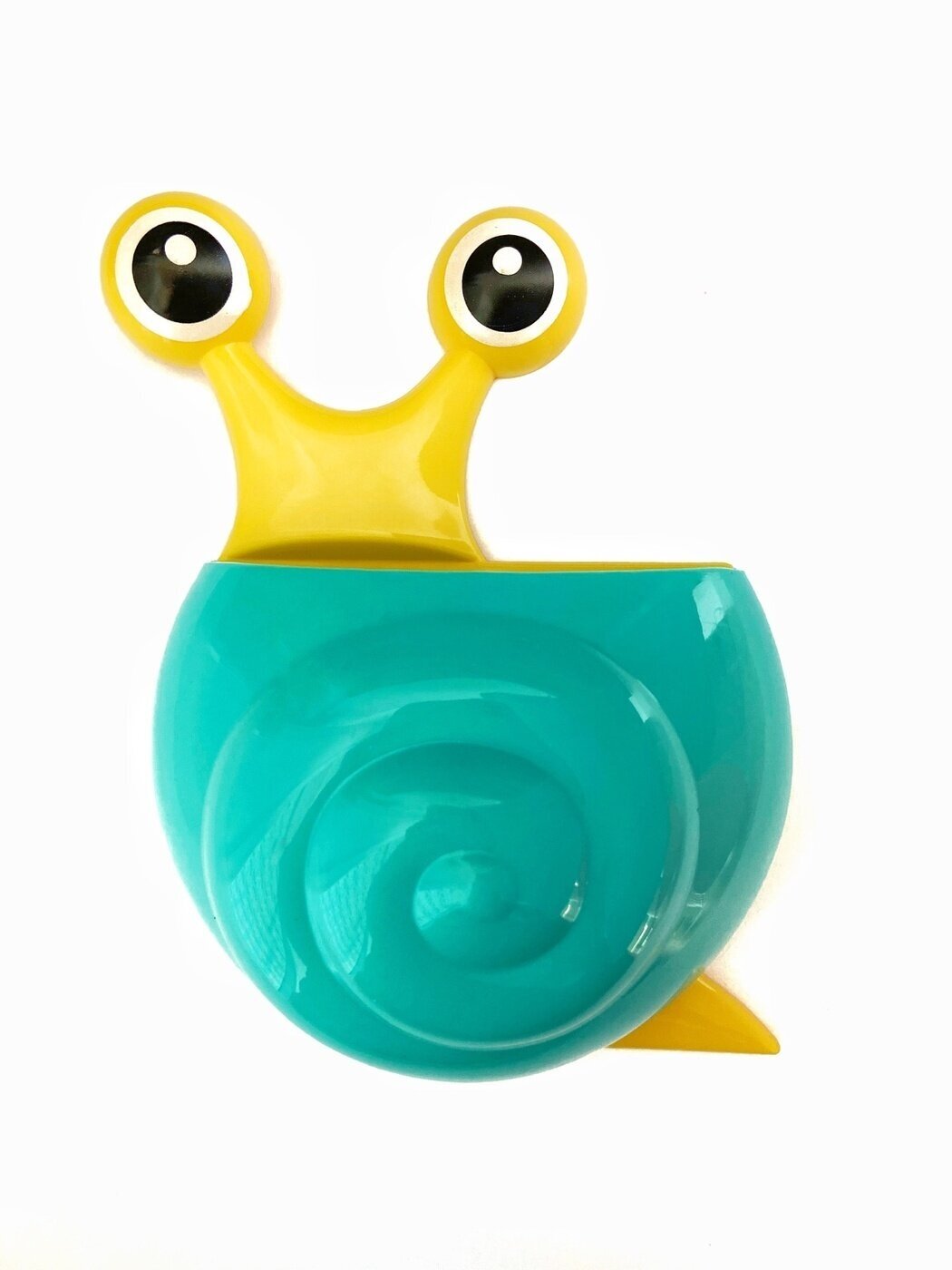 фото Держатель для зубных щеток / Стакан для ванной комнаты "Улитка", голубой